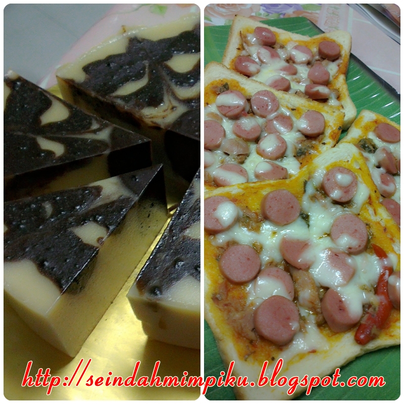 Seindah Mimpiku: Puding Sandwic Marble & Pizza Roti Gardenia