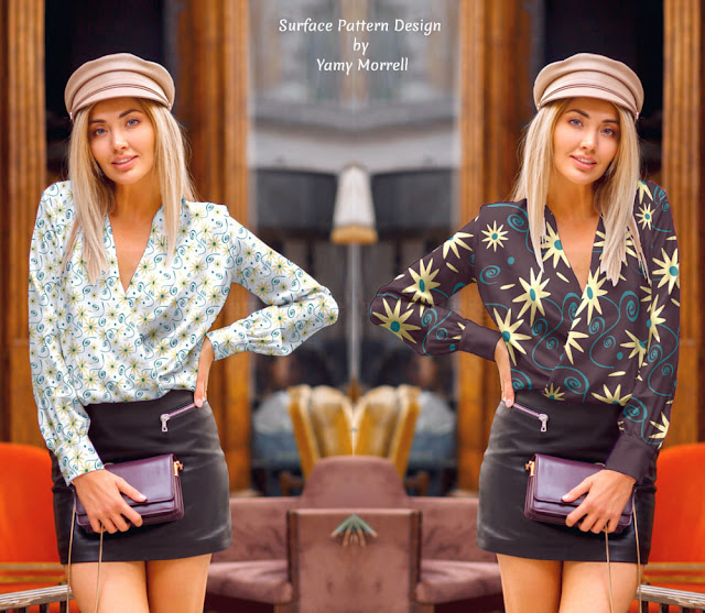 Pattern-design-wild-flower-on-blouse