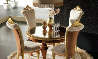 Glamorous Rounded Lines Dining Room Set from Alta Moda