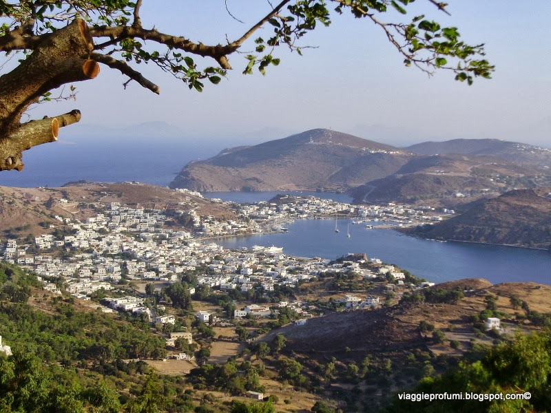 Skala, vista dalla Chora di Patmos