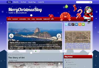 Шаблон для Blogger "MerryChristmasBlog"