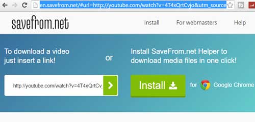 Savefrom site to download youtube videos without any software download