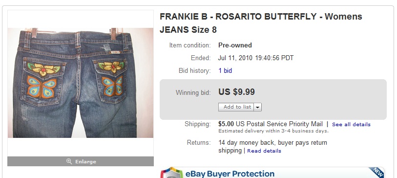 Frankie B Jeans for $9.99.