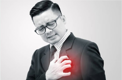 What causes the left chest pain?