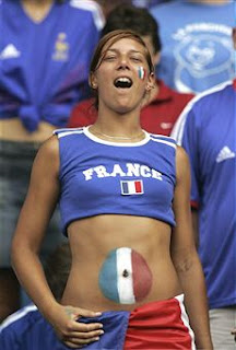 France Sexy Girls Fan Show the Spirit Africa World Cup 2010 Today (France Vs Africa)