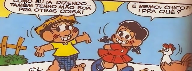 Quadrinhos duplo sentido - Turma da mônica