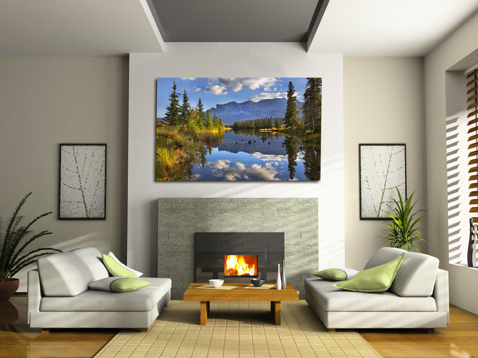 living room arrangement ideas with fireplace