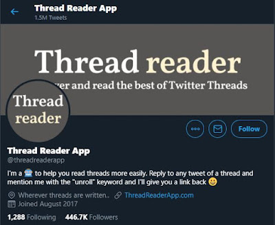 Thread Reader App on Twitter