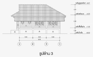 บ้านชั้นเดียว 3ห้องนอน 2ห้องน้ำ