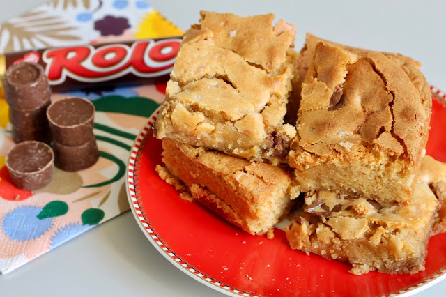 Salted Rolo blondies