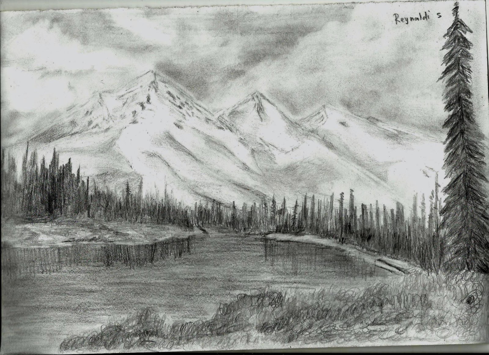 Asphaltblogspot Drawing Landscape With Pencils