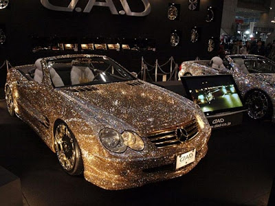 swarovski crystal mercedes Benz SL 600 Covered with swarovski crystal 