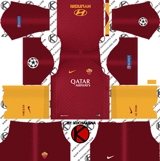  and the package includes complete with home kits Baru!!! AS Roma 2018/19 Kit - Dream League Soccer Kits