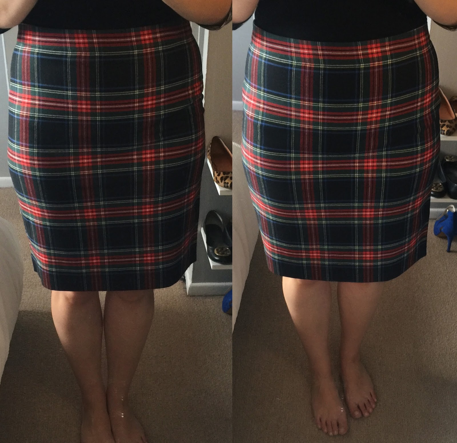  FACTORY PLAID TARTAN SKIRT