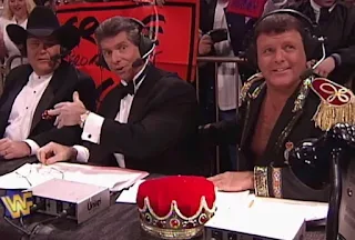 WWF / WWE - Wrestlemania 13 - Jim ross, Vince McMahon, Jerry 'The King'  Lawler