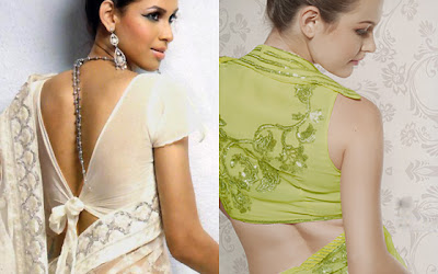 7. Indian 2014 Saree Blouse Neck Patterns Fashion