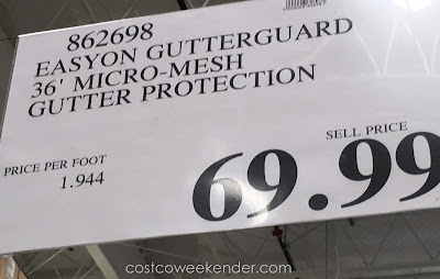 Deal for the EasyOn Gutter Protection System at Costco