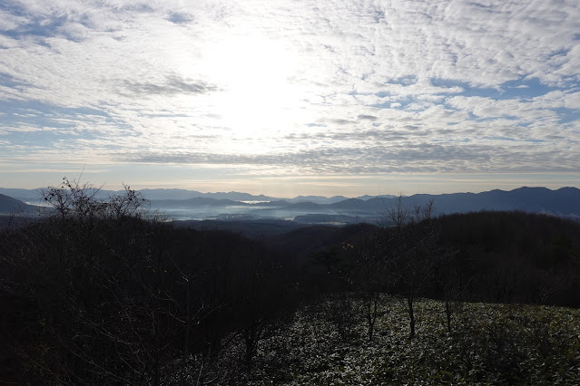 岡山県真庭市の蒜山下徳山 蒜山大山スカイラインからの眺望