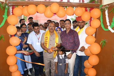 स्वामी विवेकानंद मॉडल स्कूल में प्राथमिक कक्षा भवन का लोकार्पण
