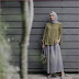 Fashion Hijab Rok Plisket Abu Abu