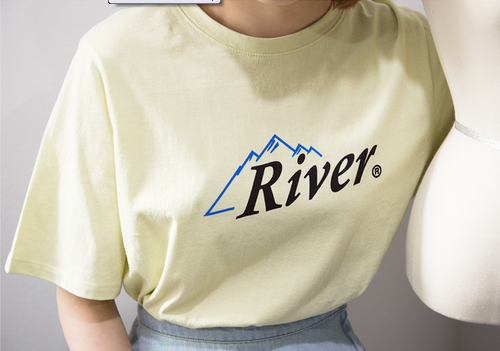  River Print T-Shirt