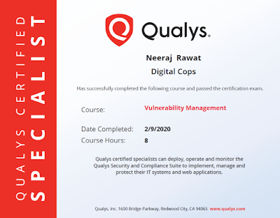 Qualys Vulnerability Management Certified Specialist