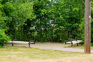 Benches in Willowfield Gardens, Toronto