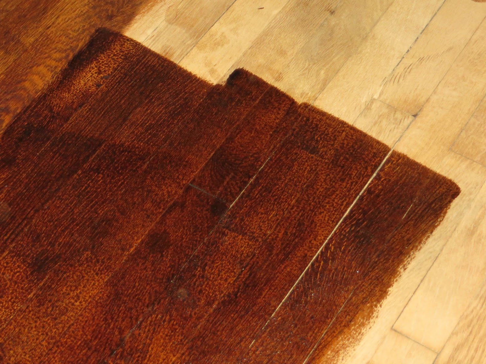 How to Stain Hardwood Floors - Through the Eyes of the Mrs.