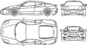 3D DESAIN  MODELING proyeksi dan sketsa  mobil 