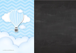 Flying in Light Blue: Free Printable Invitations.