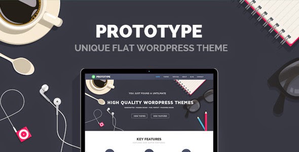 New Premium Flat WordPress Theme