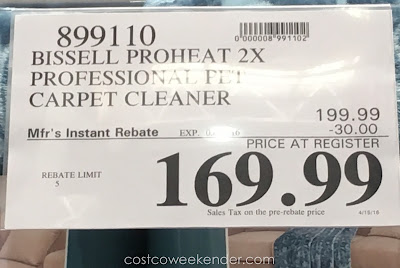 Deal for the Bissell ProHeat 2x Professional Pet Carpet Cleaner at Costco