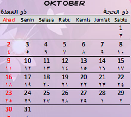 Peringatan Hari Besar Di Bulan Oktober - Blogunix