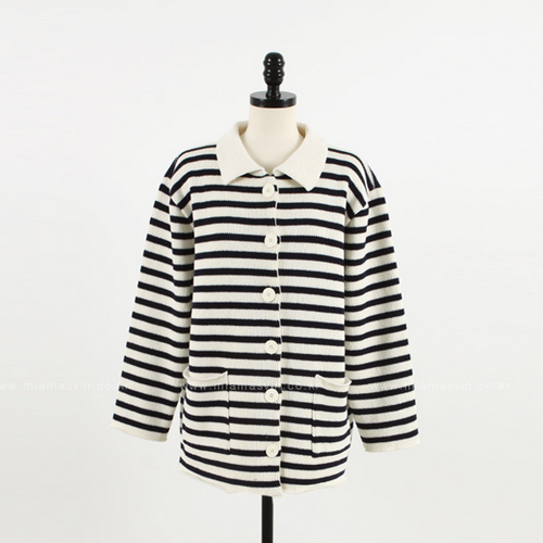 Collared Long Sleeved Cardigan