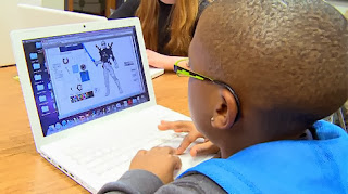 A student creating a super digital citizen