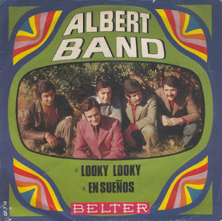 Albert Band ‎“Lejos De Ti” 1968 EP + “Algun Dia…Alguna Vez"1969 single 7”+ “Ella Tiene El Cabello Rubio” 1970 single 7" +“Looky Looky / En Sueños” 1970 single 7" +“Un Rayo De Sol” 1970 single 7" + “Marbella / En La Noche Azul” 1970 single 7" + “Una Rana Llamada Luisa / Herido (I’ve Been Hurt)” 1970 single 7"  Spain Pop,Psych Rock,Beat,Garage,Acid Rock