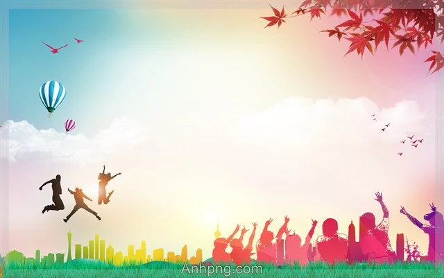 Phông nền hoạt hình đơn giản giàu cảm xúc