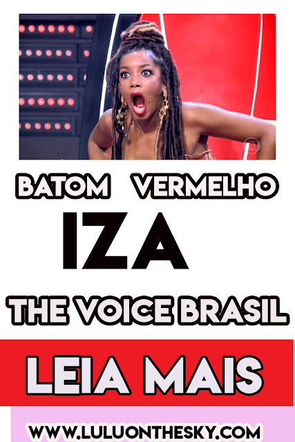 O batom vermelho da IZA no The Voice Brasil