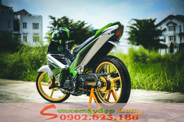 Mẫu sơn xe Exciter 135 màu xám xanh Z1000