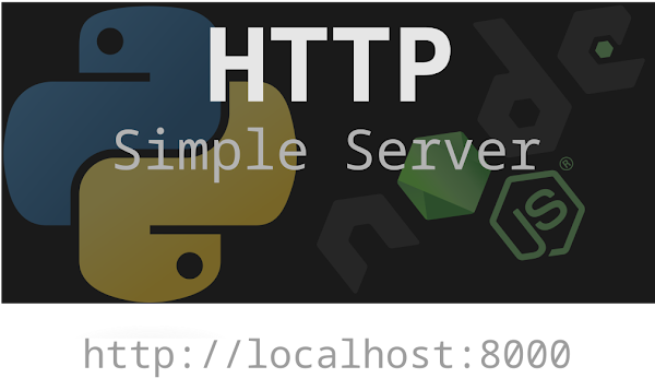 Servidor simples, com python e node.js. HTTP simple server