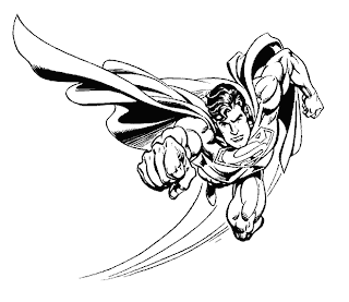 man of steel colouring pages