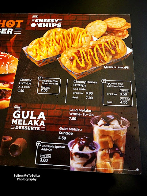A&W Malaysia Brand New RedHot Burger, Cheesy O'Chips, dan Makanan Penutup Gula Melaka