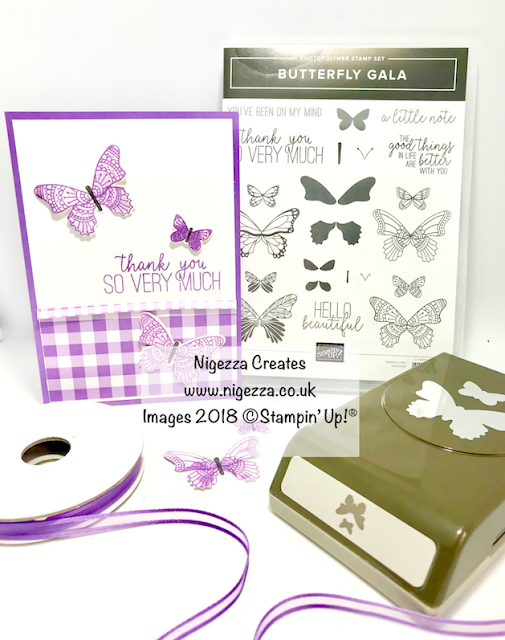 Butterfly Gala Customer Thank You Card Nigezza Creates