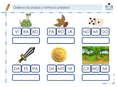 fichas-ordenar-silabas-formar-palabras