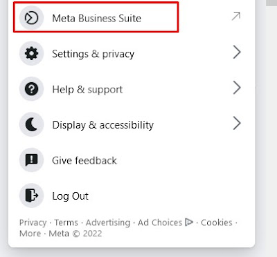 Meta page settings