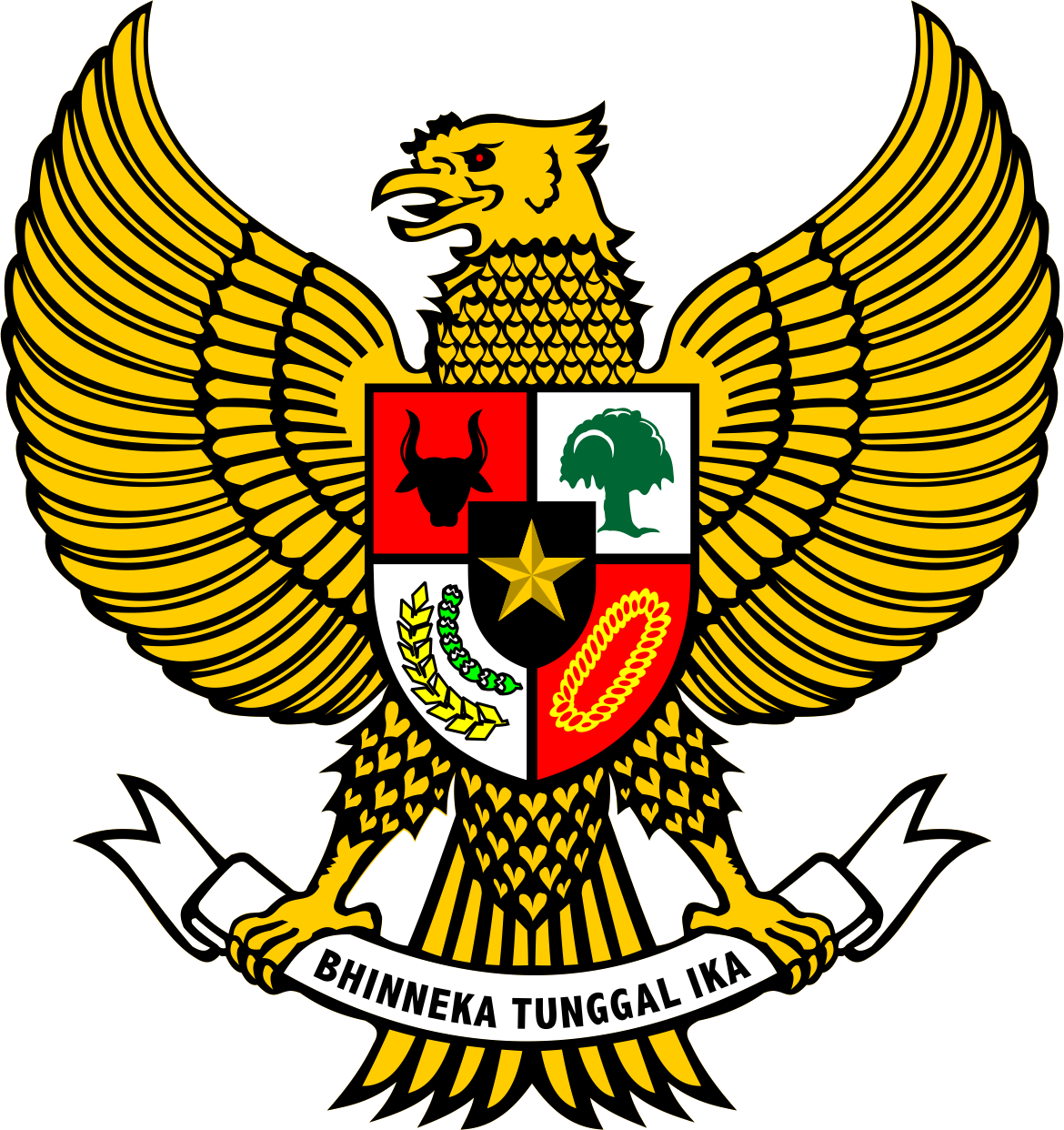 Garuda Pancasila  Logo Vector AI Png Files Welogo Vector