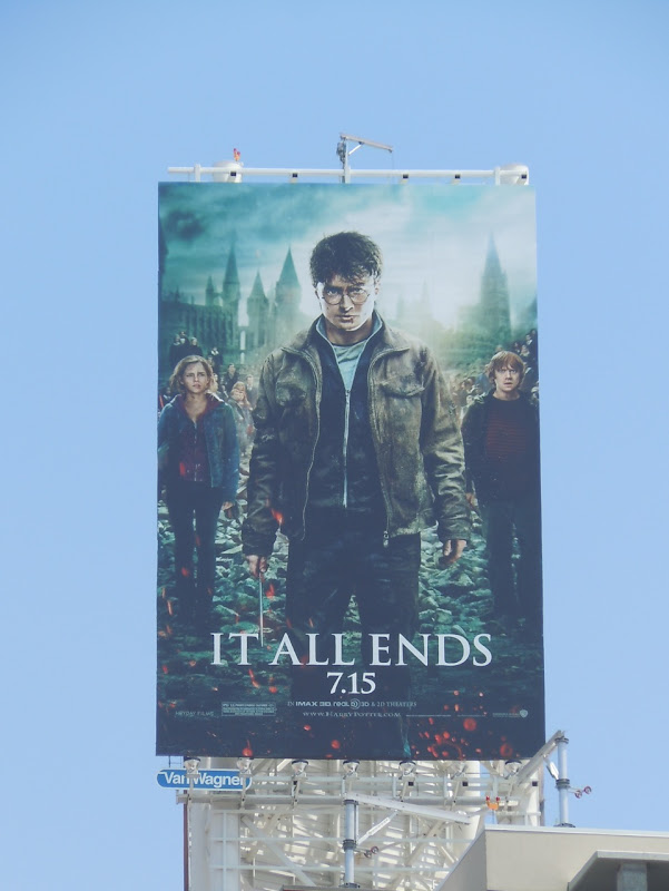 Harry Potter It All Ends movie billboard