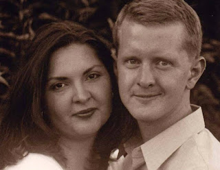Mindy Jennings with her husband Ken Jennings