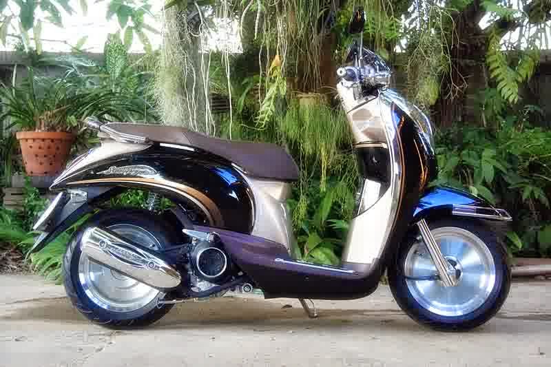 Kumpulan gambar modifikasi scoopy airbrush thailook velg 