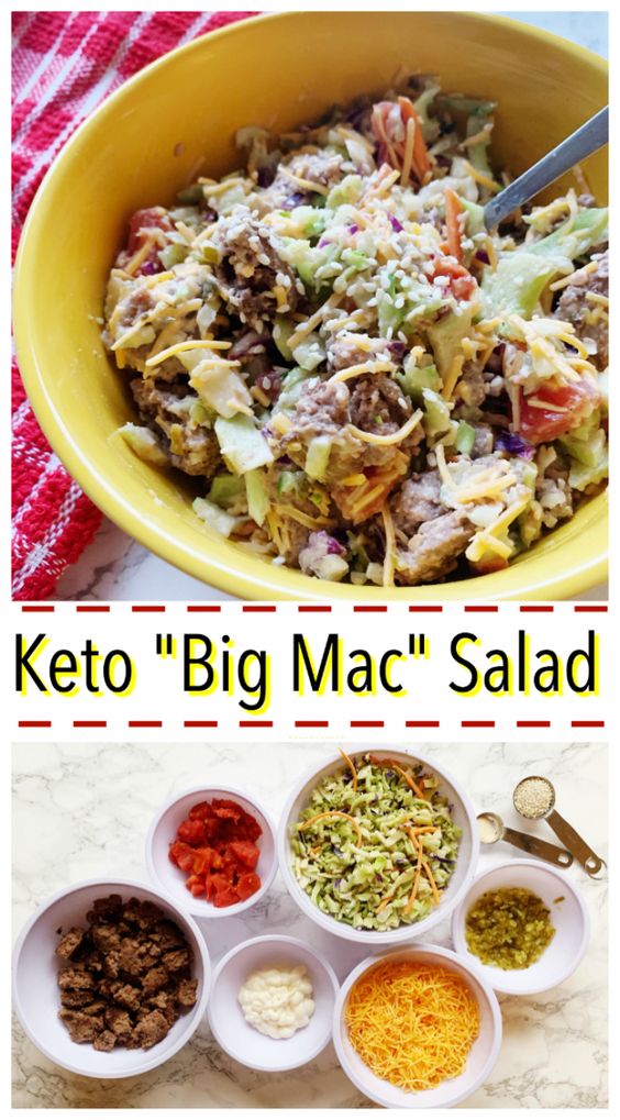 BIG MAC SALAD - KETO / LOW CARB